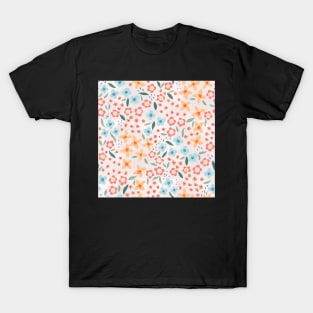 Mixed floral pattern bright and light T-Shirt